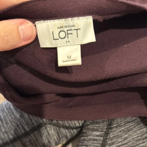 Purple burgundy V-Neck Cardigan Sweater - Picture 4 of 4